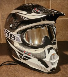 Fig Racing FLY-LITE Motocross Helmet And Goggle Combo Size XXL