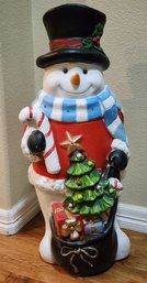 Home Accents Holiday 3 Ft LED Snowman  Yard Decor Christmas