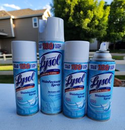 (4) Cans Of LYSOL Disinfectant Spray