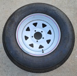 205/75/14 Tire With White General Purpose Rim