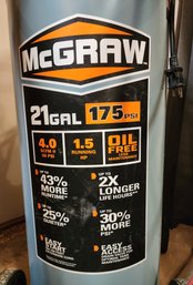MCGRAW 21 Gallon 175PSI Oil Free Vertical Air Compressor