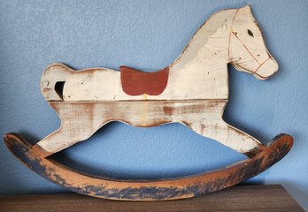 Vintage Hanging Wooden Rocking Horse