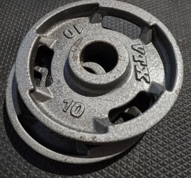 (2) Metal VTX 10lb Weights