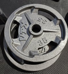 (2) Metal VTX 35lb Weights