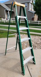 CUPRUM Green Fiberglass 6 Foot Ladder