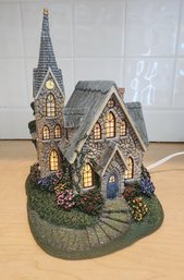 Vintage Lamplight Style HAWTHORNE VILLAGE Lamplight Church Thomas Kinkade