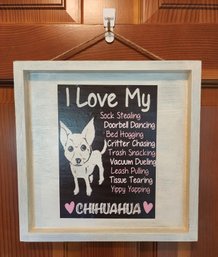 Contemporary Chihuahua Dog Theme Wall Accent