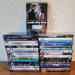 Assortment OF DVD Movies Feat. WALK THE LINE