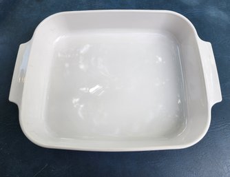 Vintage Large White CORNINGWARE Bakeware Casserole Dish
