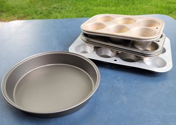 Variety Of Baking And Cookware Molds And Pan
