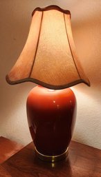 Red Base Contemporary Table Lamp