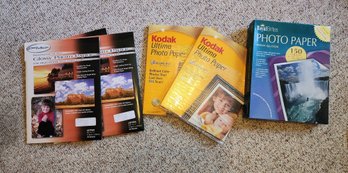 Assortment Of Photo Paper Supplies
