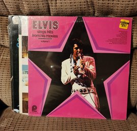 Assortment Of Elvis Presley Vinyl Records Feat. ELVIS SINGS HIT FROM HIS MOVIES