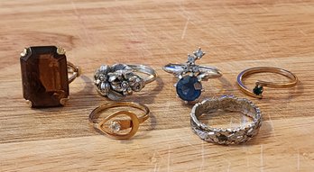 Assortment Of Vintage Costume Jewelry Rings #K36