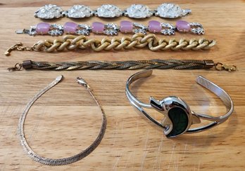 Assortment Of Metal Ladies Fashion Bracelets Feat. Best Friends STERLING SILVER Example #K39