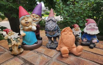 Assortment Of Composite Knome Home Yard Lawn Decor Figures