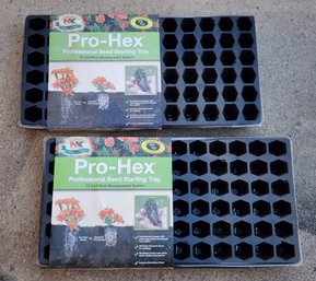 (2) Brand New PRO HEX Professional Seed Starting Trays