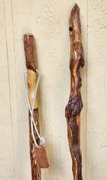 (2) Wooden Walking Sticks