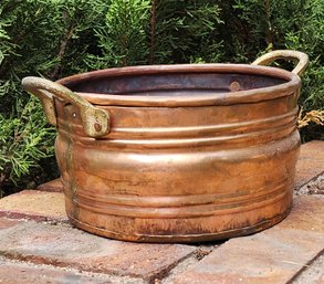 Vintage Copper Bowl With Handles Selection