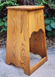 Vintage Wooden Arts And Crafts Or Mission Style Plant Stand