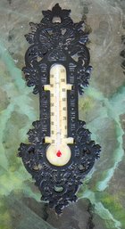 Vintage Metal Frame Hanging Thermometer