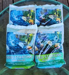 (4) Bags Of Seed Starting Soil Mix - 1.5 Dry Quarts Each