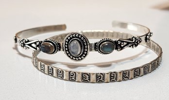 #JB112 (2) Vintage Sterling Silver 925 Bracelets