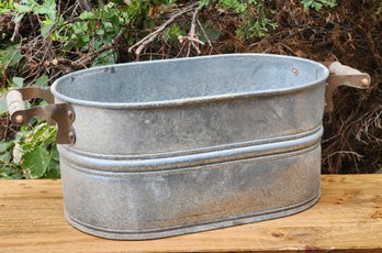 Vintage Large Steel Broiler Pan With Handles Farmhouse Decor