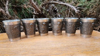 (6) Total Metal Shot Glass Selections