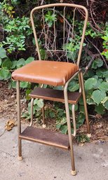 Vintage Step Stool Ladder Chair System