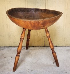 Antique Primitive Dough Bowl