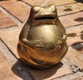 Vintage Brass Frog Piggy Bank Selection