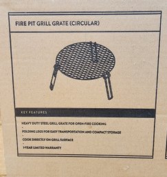 Brand New Fire Pit Grill Grate Camping Essentials