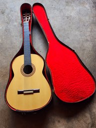 Vintage Made In Korea Acoustic Guitar With Case