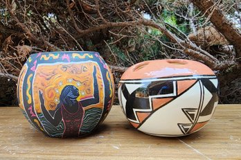 (2) Home Decor Native Ameircan Style Selections