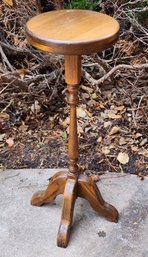 Vintage Wooden Plant Stand Table