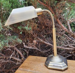 Ott LITE Desk Lamp With Brass Tone