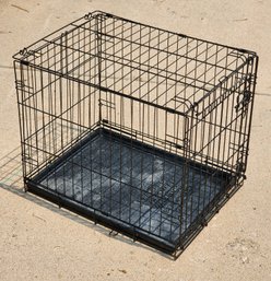 Black Metal Pet Crate