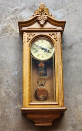 Vintage Hanging Wall Clock Pendulum Style