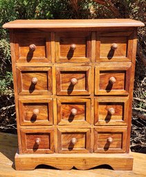 Rustic Spice Apothecary Jewellery Bank Of Drawers