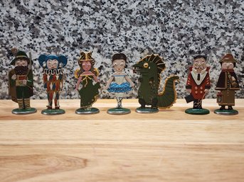 JB382 Vintage Assortment Of KUHN ZINN Christmas Ornament Metal Figures #2