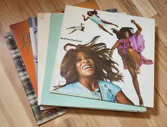 Assortment Of Vintage Vinyl Records Feat IKE AND TINA FEEL GOOD