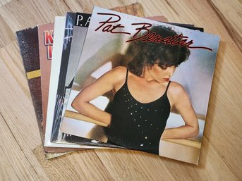 Assortment Of Vintage Vinyl Records Feat PAT BENATAR