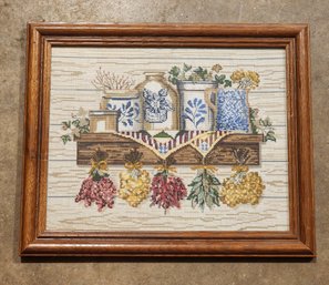 Vintage Framed Needlepoint Fine Art Selection