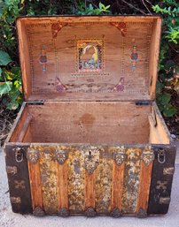 Antique Steamer Trunk Chest