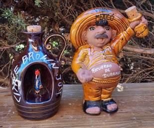 (2) Vintage Funny Decorative Barware Ceramic Selections