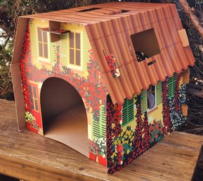 Vintage Cardboard Cat Doll House Resting Space