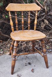 Vintage Wooden Dining Office Desk Chair