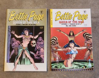 (2) BETTY PAGE Comic Book Examples