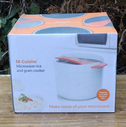 M-CUISINE Microwave Rice And Grain Cooker